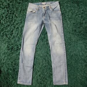Rock 47 by Wrangler Light Wash Slim Straight Western Jeans Women’s 27x34